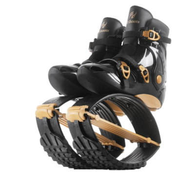 Fit Boots - black/gold zlaté skákací boty
