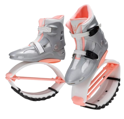 kangaroo boots silver pink stříbrno-oranžové