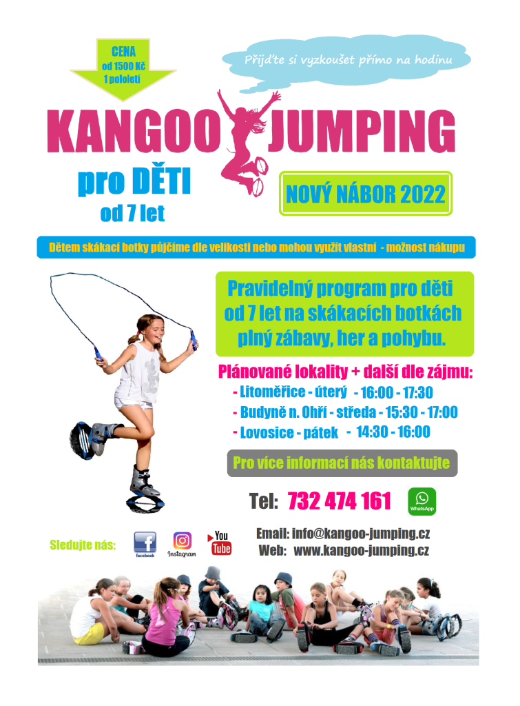 kangoo jumping děti Litoměřice Lovosice Budyně