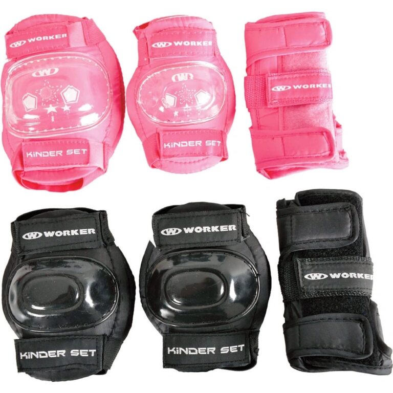 Chrániče pro děti - černé a růžové