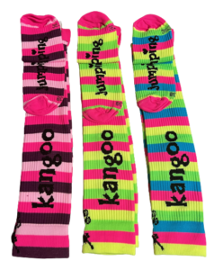 Pruhované kangoo jumps podkolenky