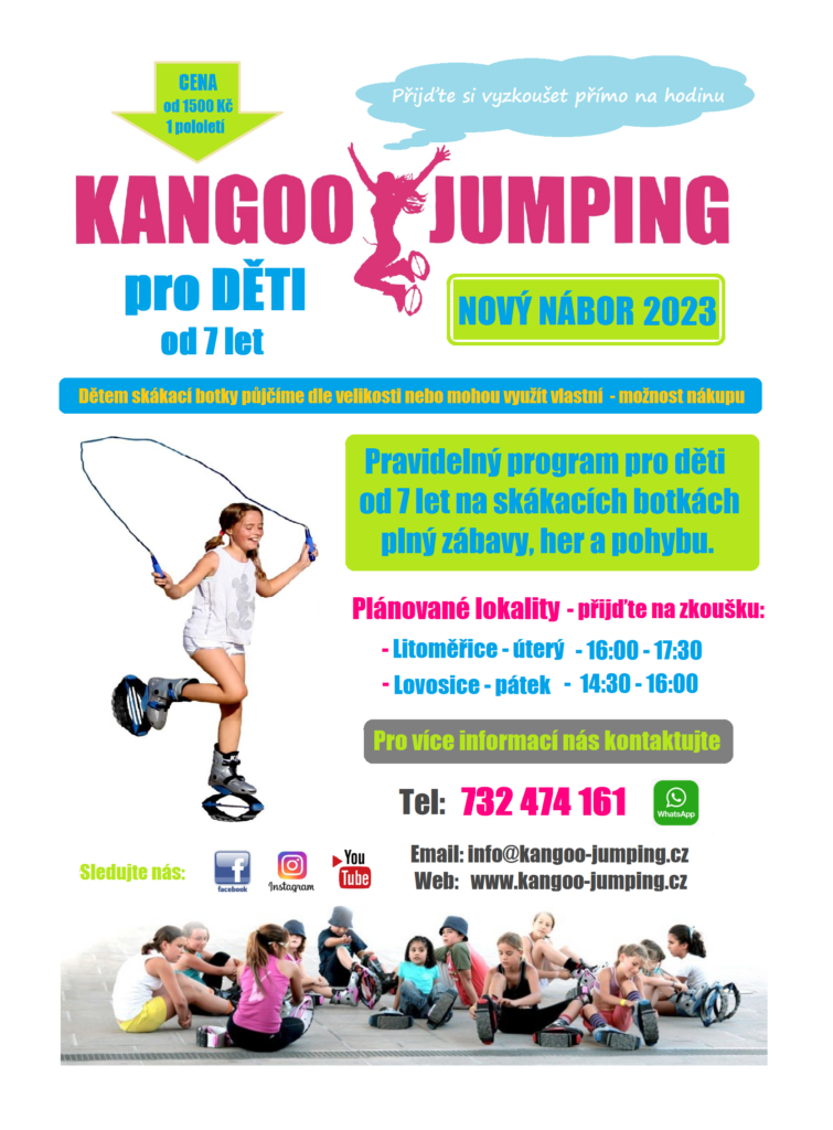 Dětský kroužek - kangoo jumping Litoměřice Lovosice 2023