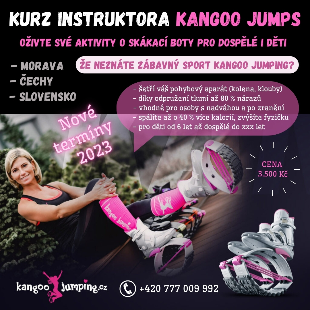 Kurz instruktora Kangoo jumps 2023 - skákací boty