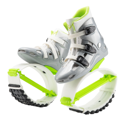 kangoo boots bílo-zelené