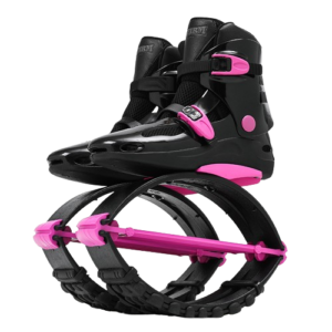 Skákací boty Kangoo Boots černo-tmavě růžové