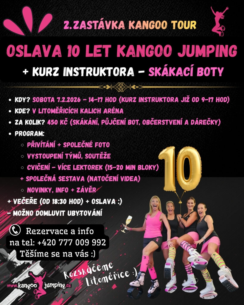 Oslava 10 let kurz instuktora kangoo jumping 